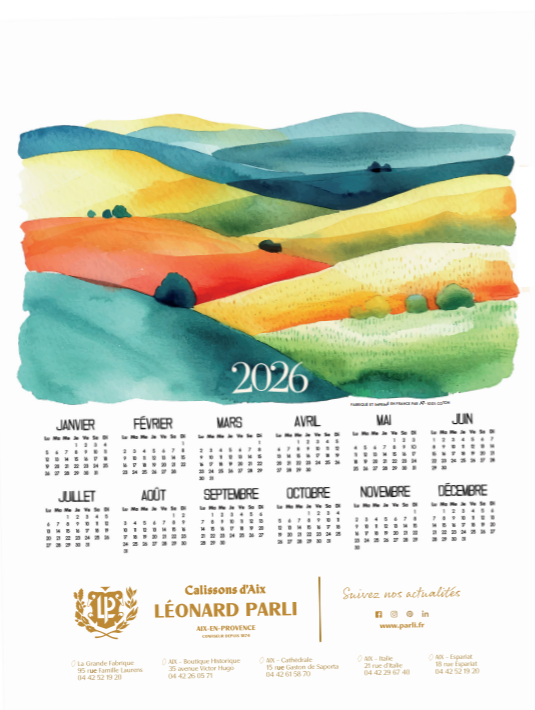 Calendrier Tissu 2026