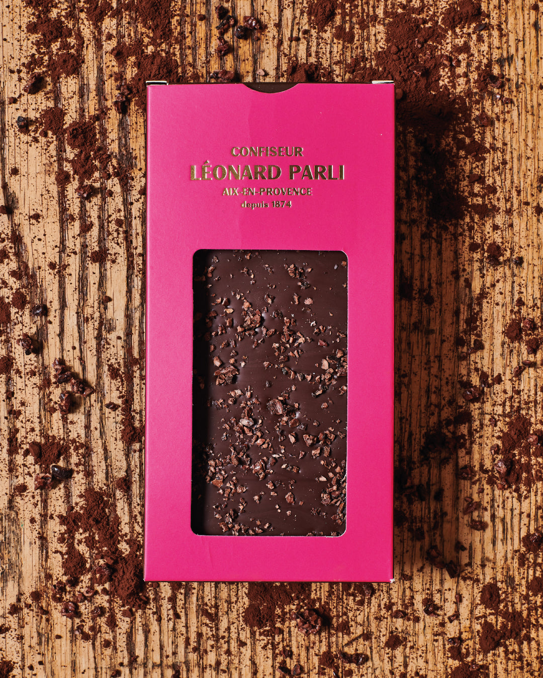 Tablette Chocolat - Noir 64% au grué de cacao Origine Vietnam