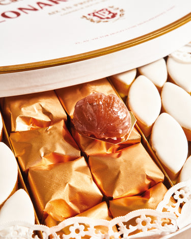 Boîte Prestige Duo Calissons d'Aix et Marrons Glacés