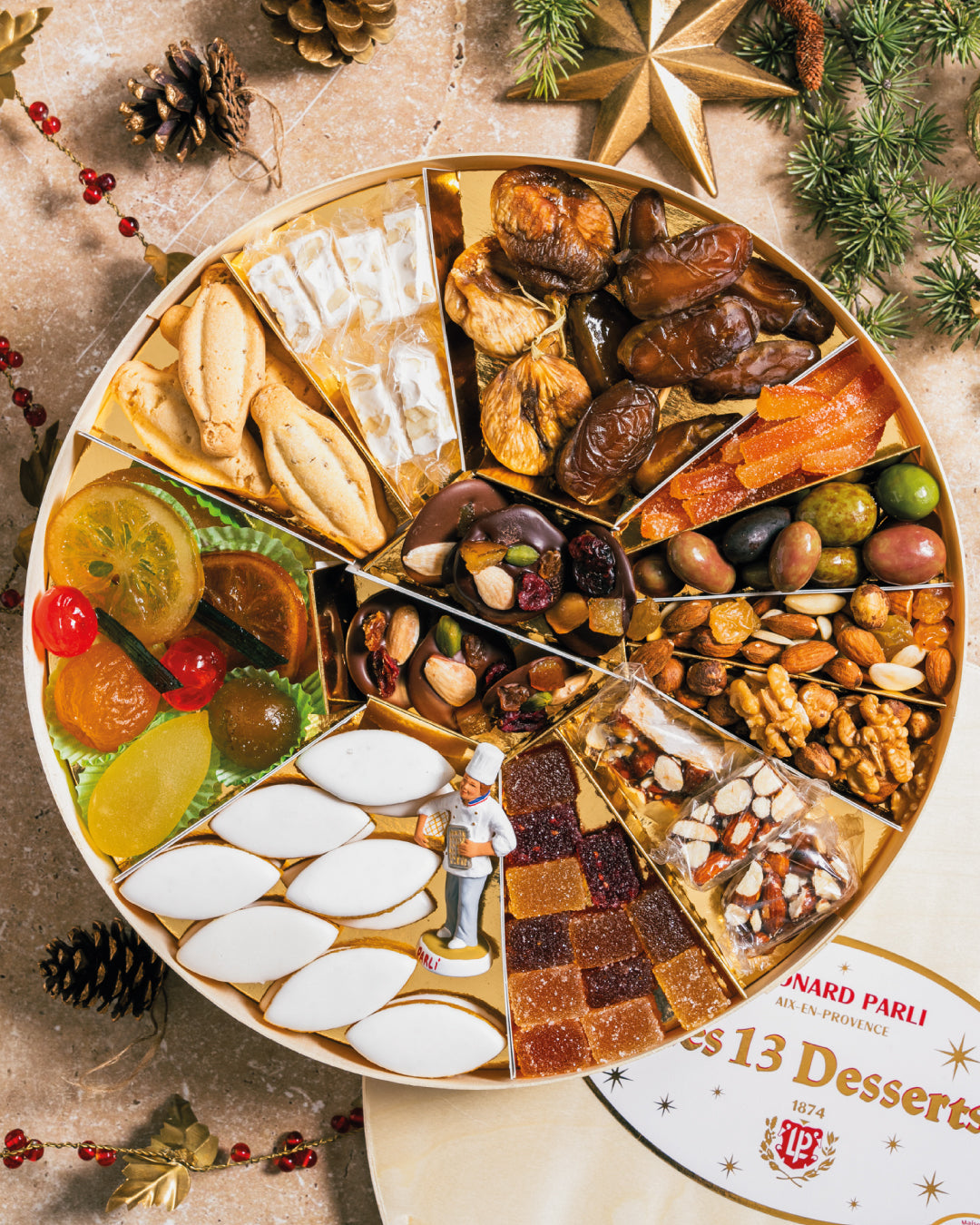 Coffret 13 Desserts de Provence avec Santon