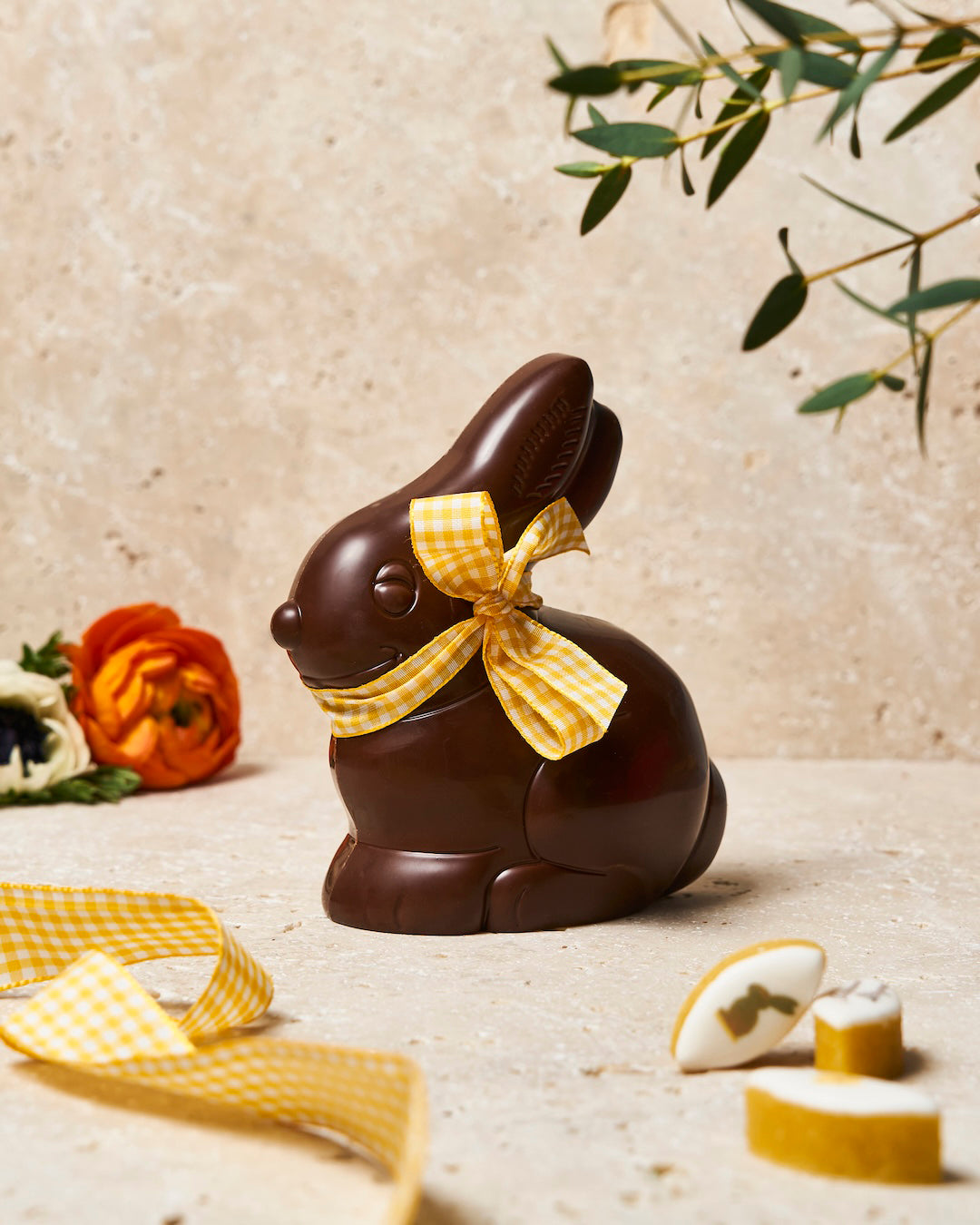 Lapin de Pâques Assis en Chocolat