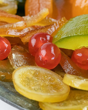 Corbeille de fruits confits